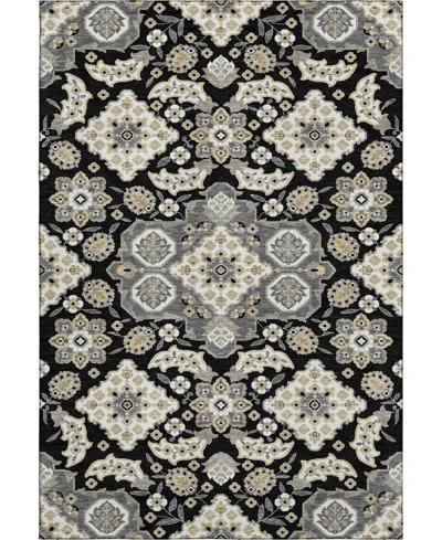 Addison Mayfield Amf1853 5' X 7'6" Area Rug In Black