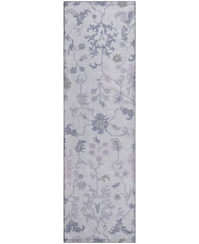 Addison Mayfield Amf1854 2'3" X 7'6" Runner Area Rug In Purple