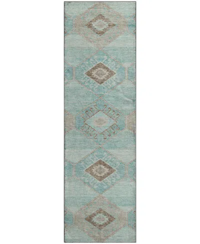 Addison Mayfield Amf1857 2'3" X 7'6" Runner Area Rug In Blue