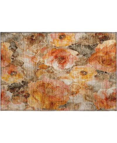 Addison Mayfield Amf1859 1'8" X 2'6" Area Rug In Orange