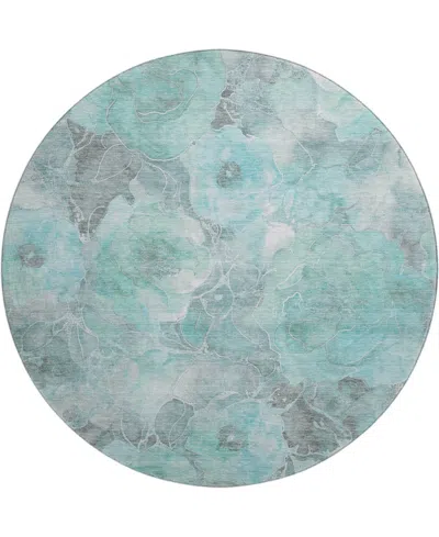 Addison Mayfield Amf1859 8' X 8' Round Area Rug In Blue