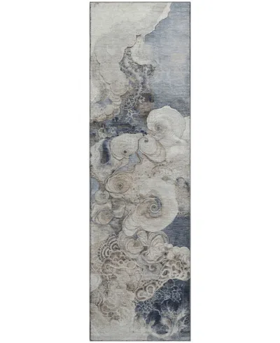 Addison Mayfield Amf1860 2'3" X 7'6" Runner Area Rug In Gray