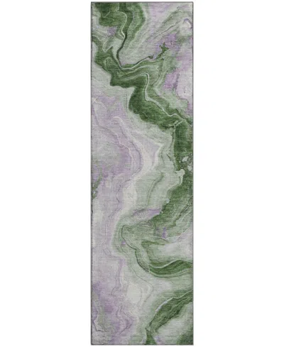 Addison Mayfield Amf1862 2'3" X 7'6" Runner Area Rug In Green