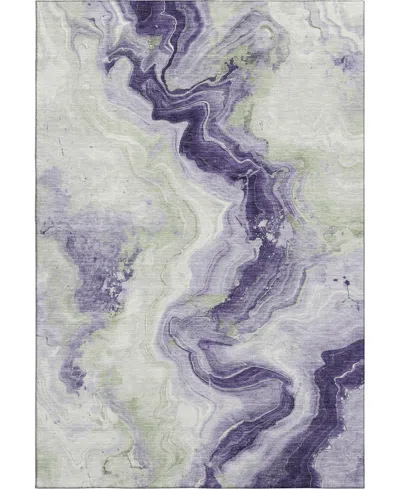 Addison Mayfield Amf1862 3' X 5' Area Rug In Purple