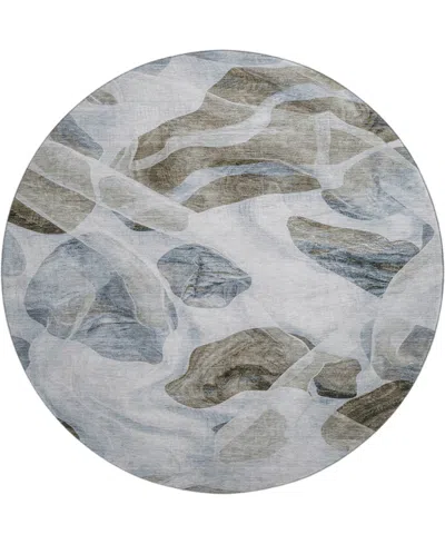 Addison Mayfield Amf1863 8' X 8' Round Area Rug In Blue