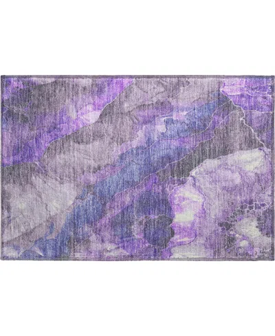 Addison Mayfield Amf1864 1'8" X 2'6" Area Rug In Purple