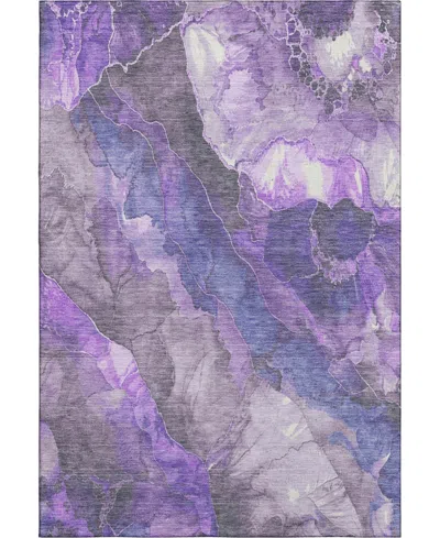 Addison Mayfield Amf1864 3' X 5' Area Rug In Purple
