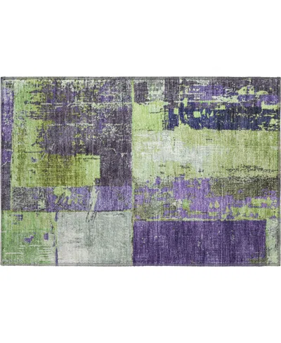 Addison Mayfield Amf1866 1'8" X 2'6" Area Rug In Purple