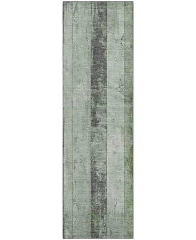 Addison Mayfield Amf1868 2'3" X 7'6" Runner Area Rug In Green