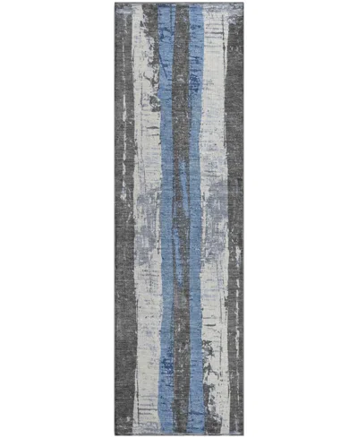 Addison Mayfield Amf1872 2'3" X 7'6" Runner Area Rug In Blue