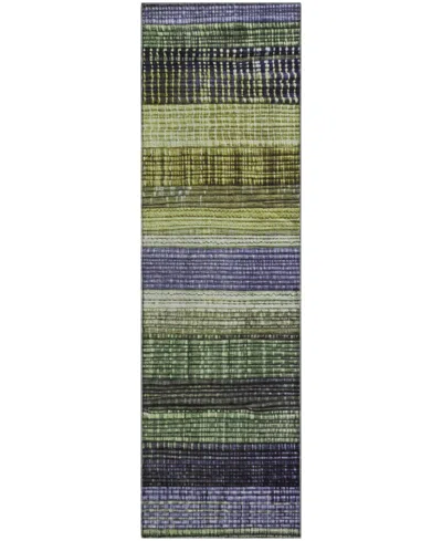 Addison Mayfield Amf1873 2'3" X 7'6" Runner Area Rug In Green