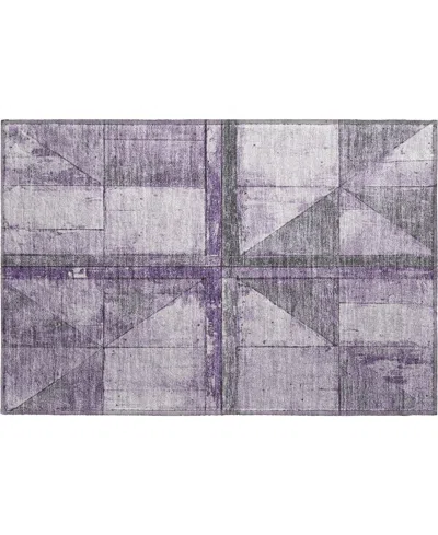 Addison Mayfield Amf1876 1'8" X 2'6" Area Rug In Purple