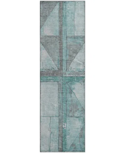 Addison Mayfield Amf1876 2'3" X 7'6" Runner Area Rug In Blue