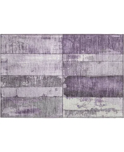 Addison Mayfield Amf1877 1'8" X 2'6" Area Rug In Purple
