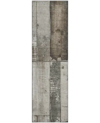 Addison Mayfield Amf1877 2'3" X 7'6" Runner Area Rug In Brown