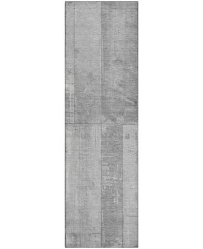 Addison Mayfield Amf1877 2'3" X 7'6" Runner Area Rug In Gray