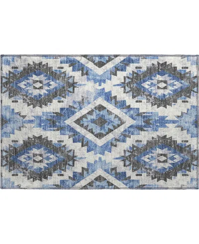 Addison Mayfield Amf1878 1'8" X 2'6" Area Rug In Blue
