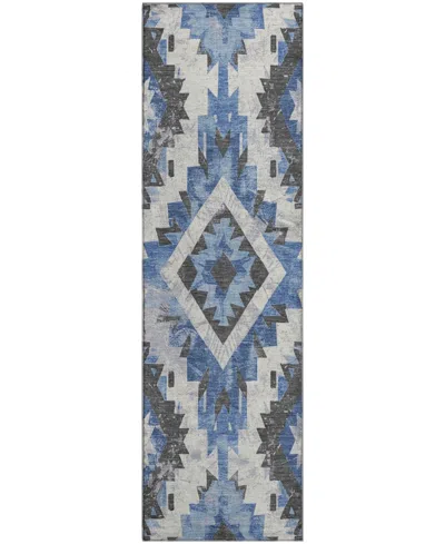 Addison Mayfield Amf1878 2'3" X 7'6" Runner Area Rug In Blue