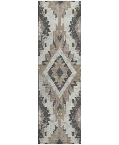 Addison Mayfield Amf1878 2'3" X 7'6" Runner Area Rug In Brown