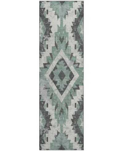 Addison Mayfield Amf1878 2'3" X 7'6" Runner Area Rug In Green