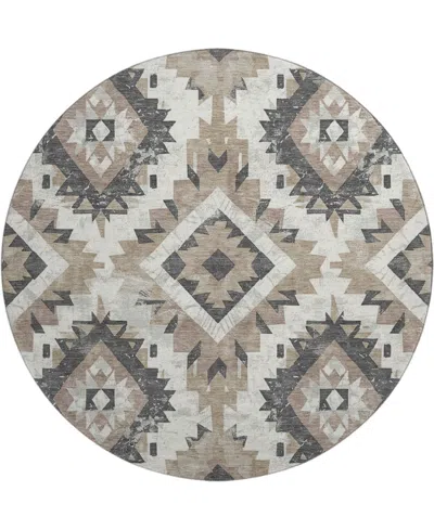 Addison Mayfield Amf1878 8' X 8' Round Area Rug In Multi