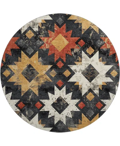 Addison Mayfield Amf1879 8' X 8' Round Area Rug In Multi