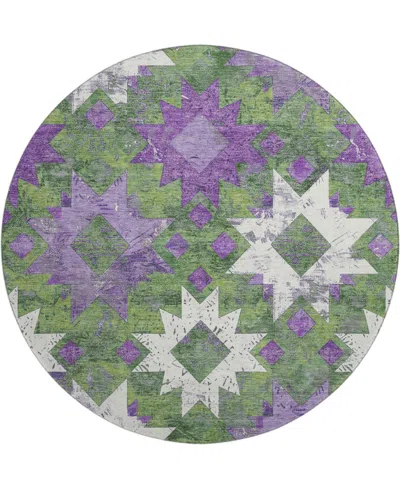 Addison Mayfield Amf1879 8' X 8' Round Area Rug In Multi