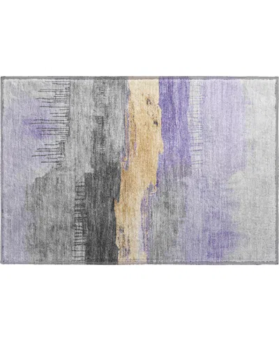 Addison Mayfield Amf1880 1'8" X 2'6" Area Rug In Purple