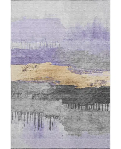 Addison Mayfield Amf1880 3' X 5' Area Rug In Purple
