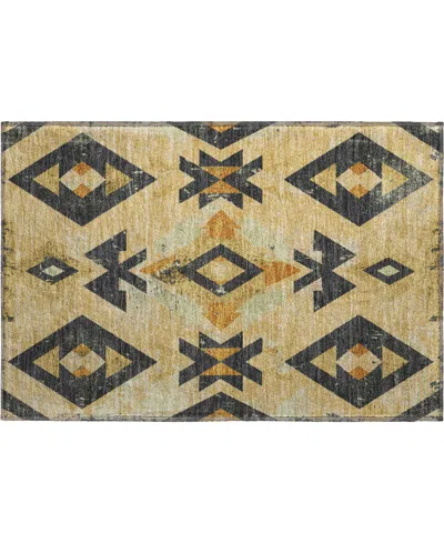 Addison Mayfield Amf1882 1'8" X 2'6" Area Rug In Yellow