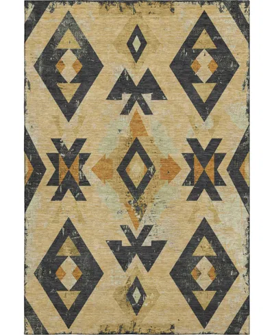 Addison Mayfield Amf1882 3' X 5' Area Rug In Yellow