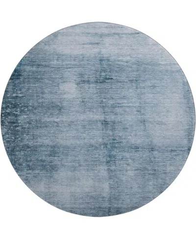 Addison Mayfield Amf1884 8' X 8' Round Area Rug In Blue