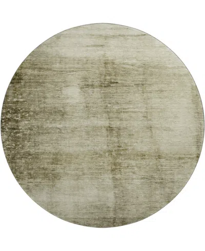 Addison Mayfield Amf1884 8' X 8' Round Area Rug In Green