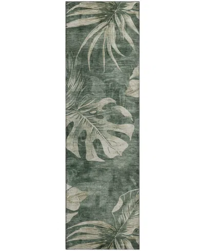 Addison Mayfield Amf1887 2'3" X 7'6" Runner Area Rug In Green
