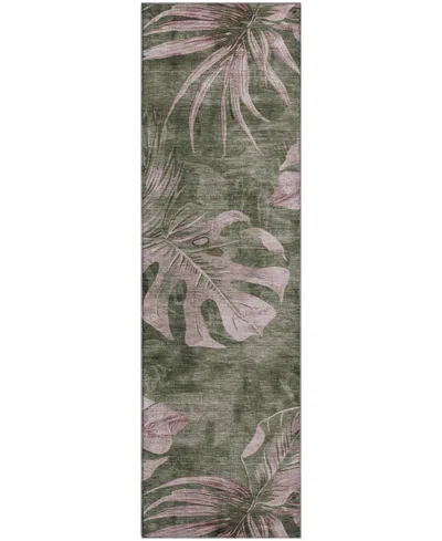 Addison Mayfield Amf1887 2'3" X 7'6" Runner Area Rug In Green