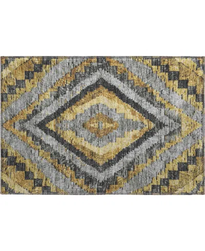 Addison Mayfield Amf1890 1'8" X 2'6" Area Rug In Yellow