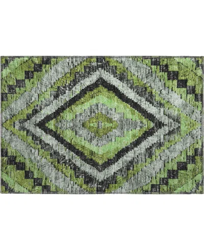 Addison Mayfield Amf1890 1'8" X 2'6" Area Rug In Green