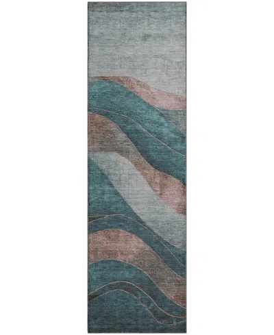 Addison Mayfield Amf1892 2'3" X 7'6" Runner Area Rug In Blue