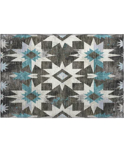 Addison Mayfield Amf1893 1'8" X 2'6" Area Rug In Black