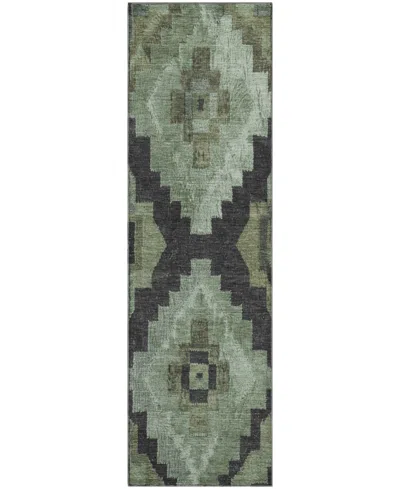 Addison Mayfield Amf1894 2'3" X 7'6" Runner Area Rug In Green