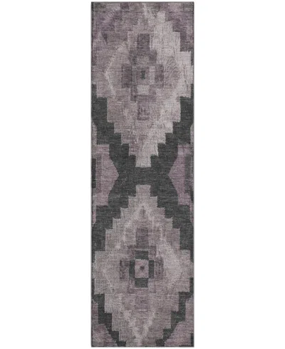 Addison Mayfield Amf1894 2'3" X 7'6" Runner Area Rug In Black