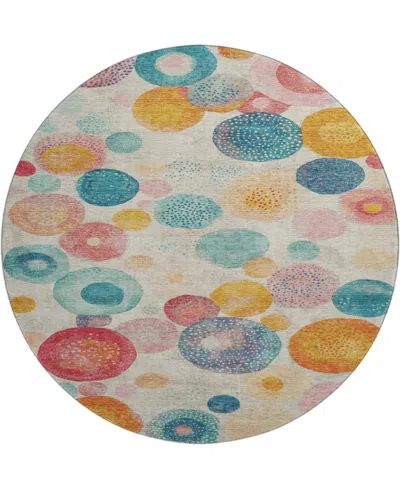Addison Mayfield Amf1896 8' X 8' Round Area Rug In Neutral