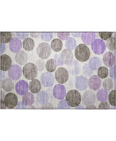 Addison Mayfield Amf1898 1'8" X 2'6" Area Rug In Purple