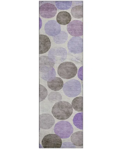 Addison Mayfield Amf1898 2'3" X 7'6" Runner Area Rug In Purple