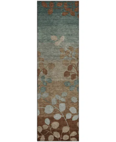 Addison Mayfield Amf1900 2'3" X 7'6" Runner Area Rug In Brown