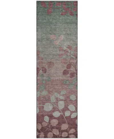 Addison Mayfield Amf1900 2'3" X 7'6" Runner Area Rug In Pink