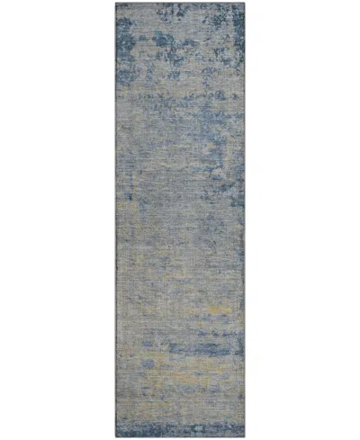 Addison Mayfield Amf1901 2'3" X 7'6" Runner Area Rug In Blue