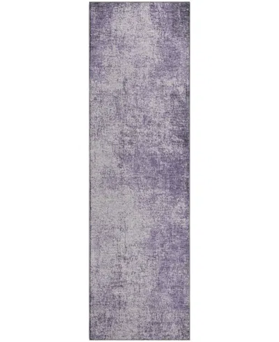 Addison Mayfield Amf1903 2'3" X 7'6" Runner Area Rug In Purple