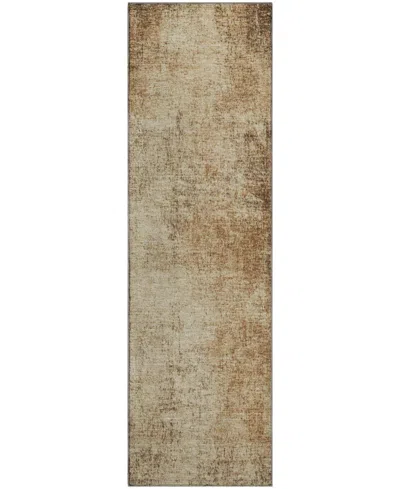 Addison Mayfield Amf1903 2'3" X 7'6" Runner Area Rug In Brown
