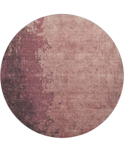 Addison Mayfield Amf1904 8' X 8' Round Area Rug In Brown